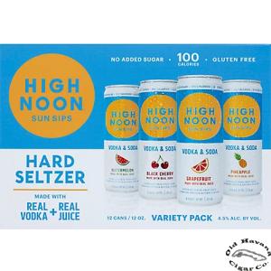 High Noon Vodka Soda in a Variety of Flavors